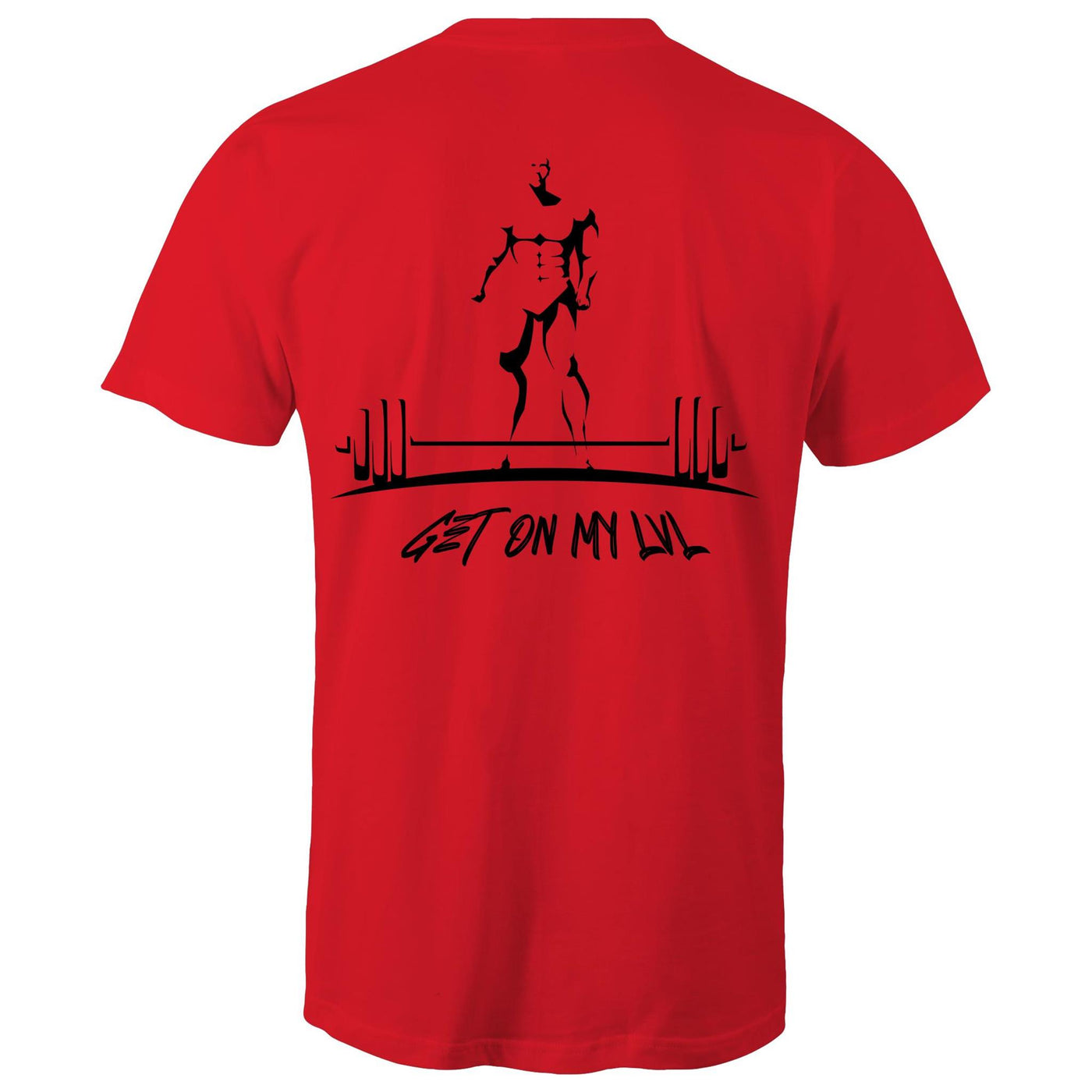 GET ON MY LVL - Mens T-Shirt - BACK PRINT