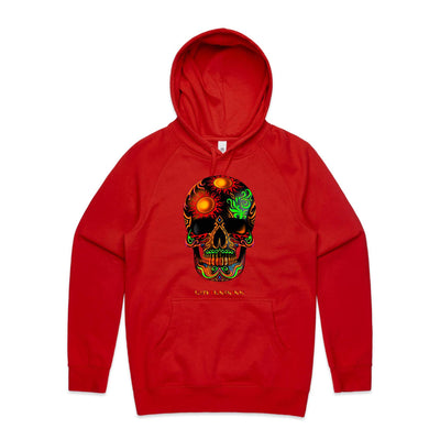 DEATH BY SUNSET - Mens Pocket Hoodie - FRONT PRINT