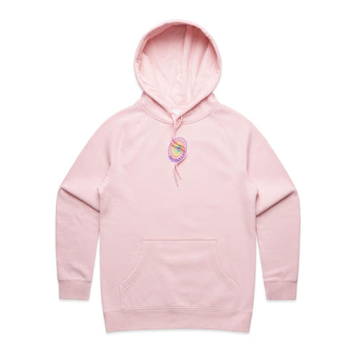 OPEN YOUR MIND (W) - Womens Pocket Hoodie - BACK PRINT