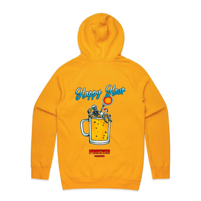 IS IT STILL HAPPY HOUR? - Mens Pocket Hoodie - BACK PRINT