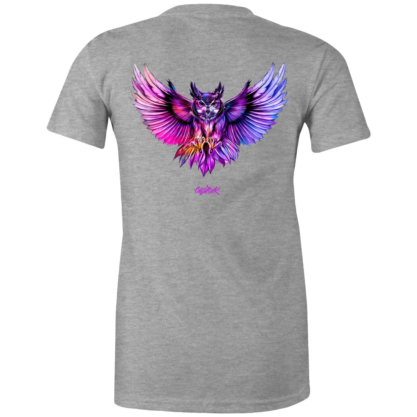 NIGHT HUNTER (W) - Womens T-Shirt - BACK PRINT