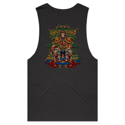 MONKEY KING - Mens Sleeveless T-Shirt - BACK PRINT