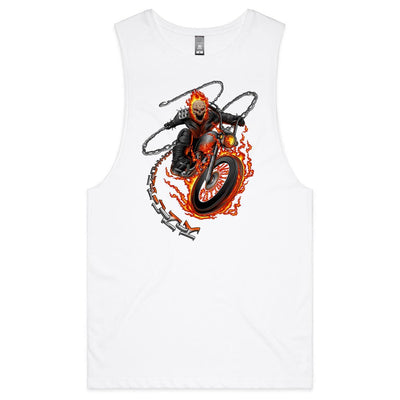 DEATH RIDER - Mens Sleeveless T-Shirt - FRONT PRINT