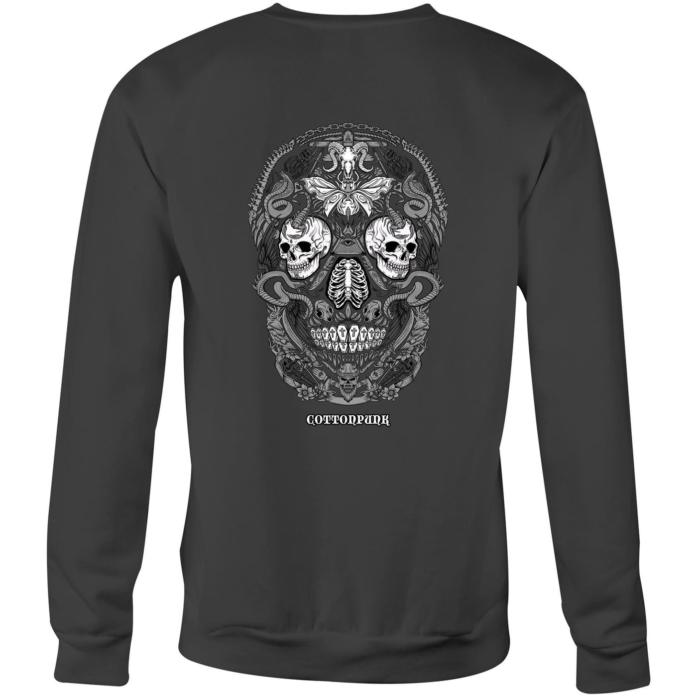 RUST IN PEACE B&W - Mens Sweatshirt - BACK PRINT