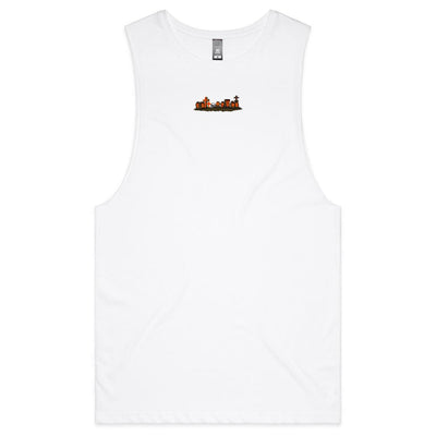 RUST IN PEACE - Mens Sleeveless T-Shirt - BACK PRINT