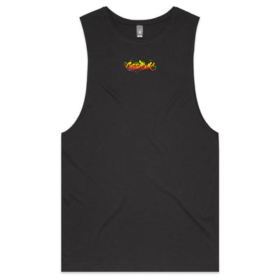 TWISTED SNAKE GOD - Mens Sleeveless T-Shirt - BACK PRINT