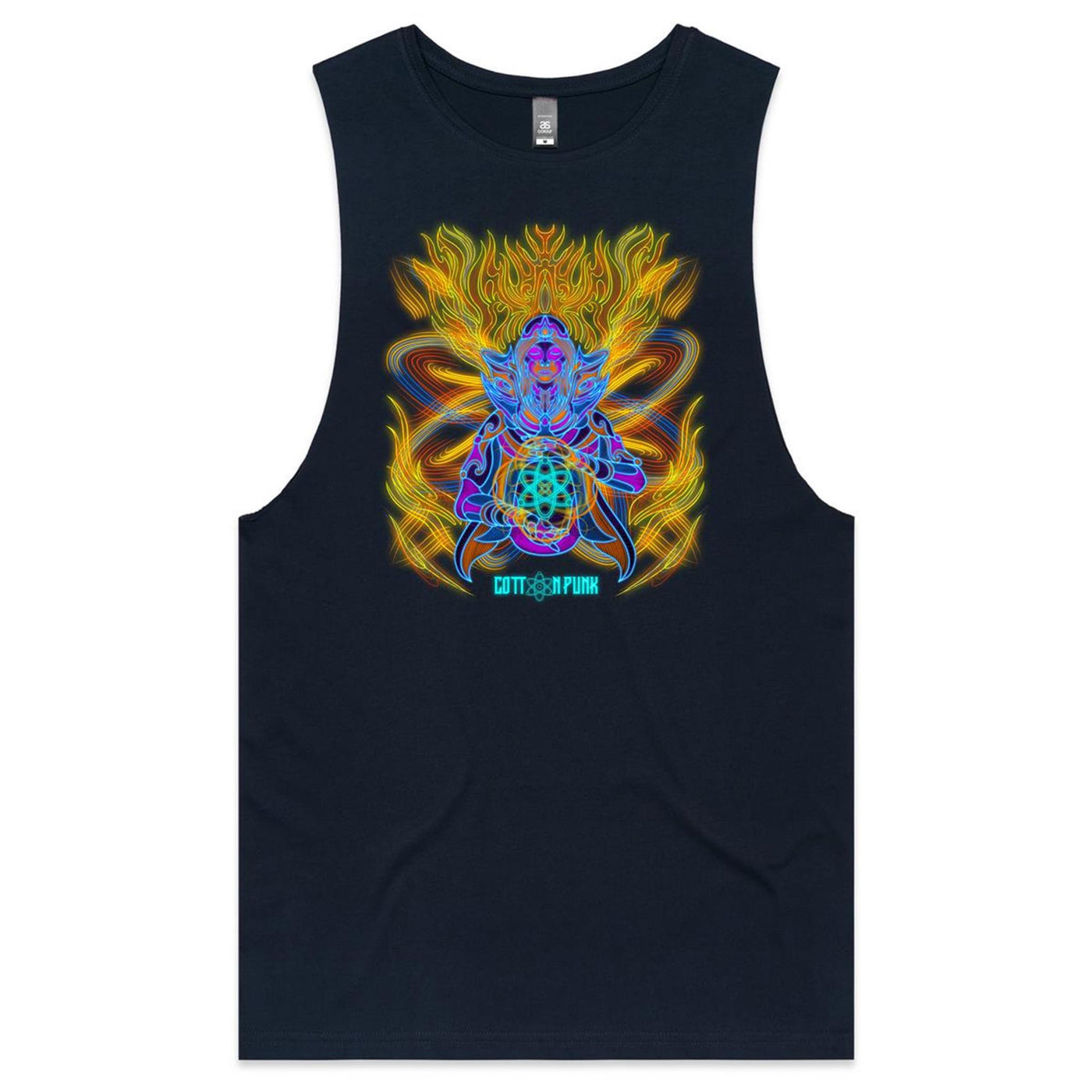 COSMIC ENERGY INFERNO - Mens Sleeveless T-Shirt - FRONT PRINT