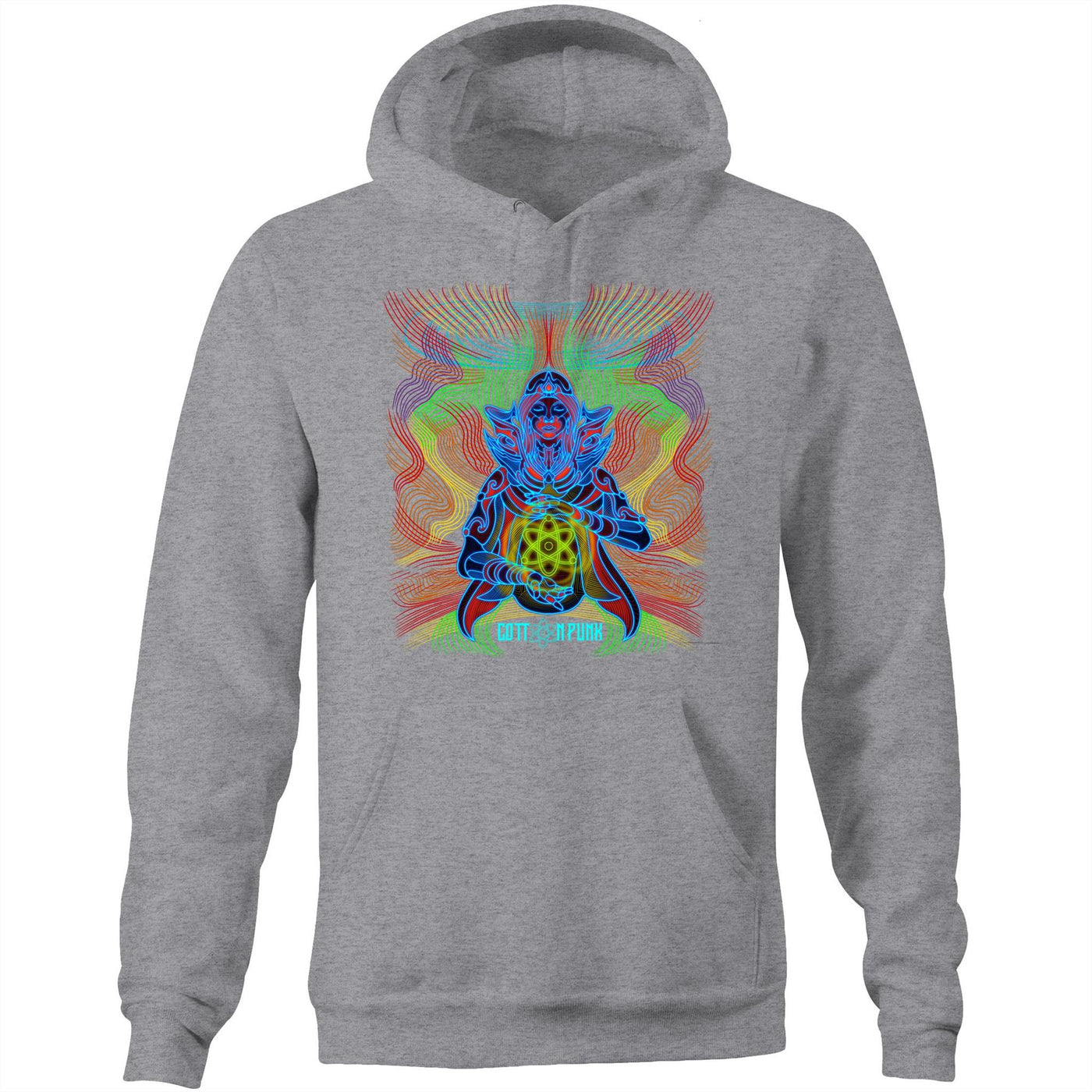 COSMIC ENERGY - Mens Pocket Hoodie - FRONT PRINT