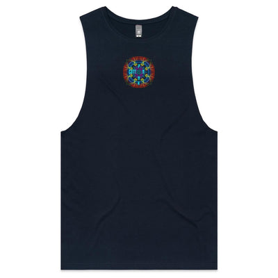 COSMIC ENERGY INFERNO - Mens Sleeveless T-Shirt - BACK PRINT