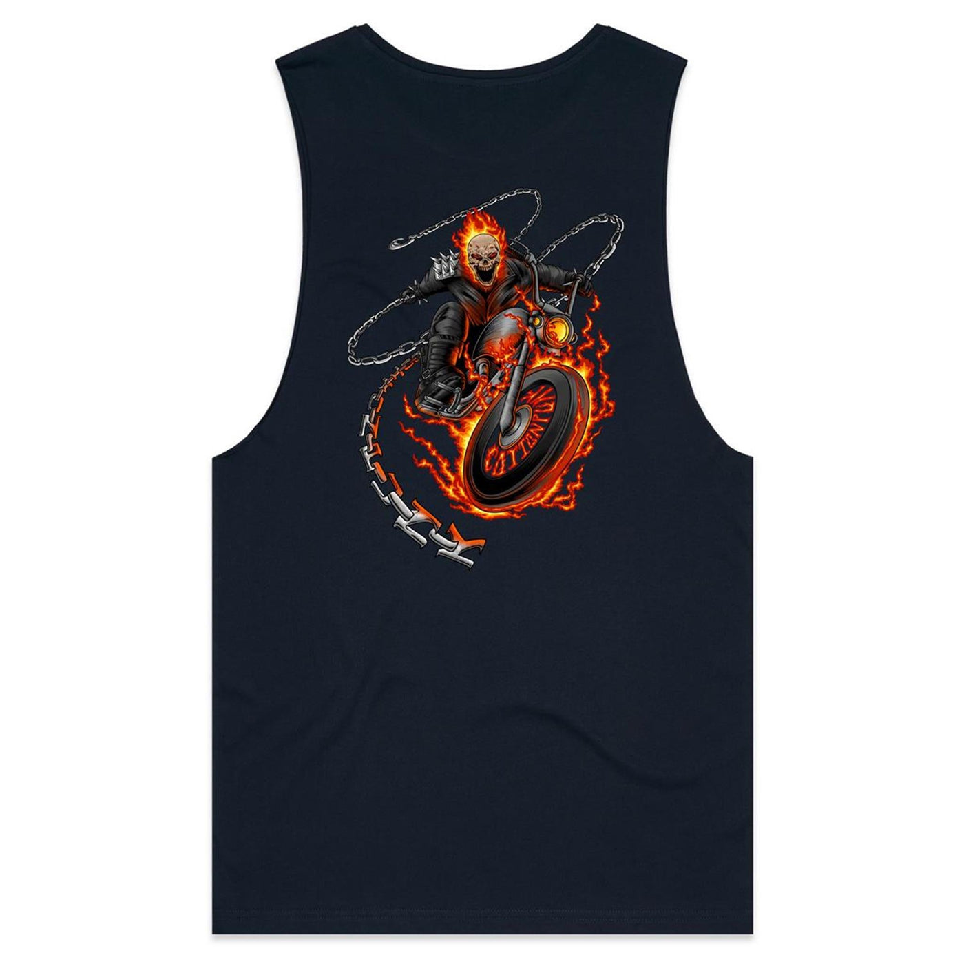 DEATH RIDER - Mens Sleeveless T-Shirt - BACK PRINT