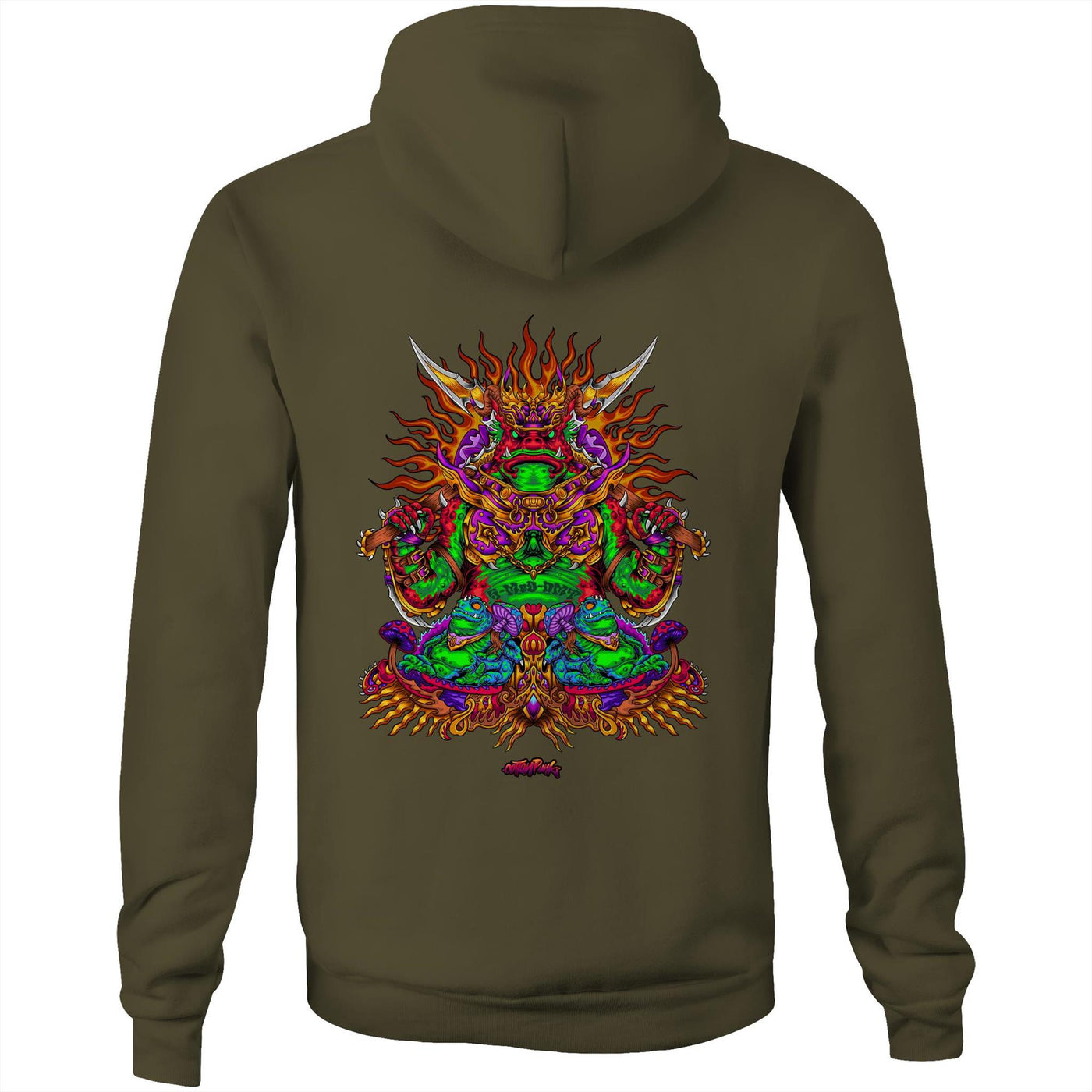 SONORAN TOAD KING - Mens Pocket Hoodie - BACK PRINT