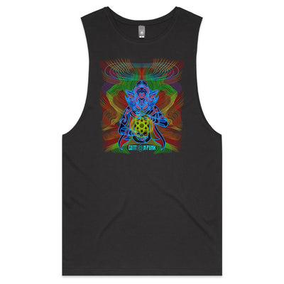 COSMIC ENERGY - Mens Sleeveless T-Shirt - FRONT PRINT