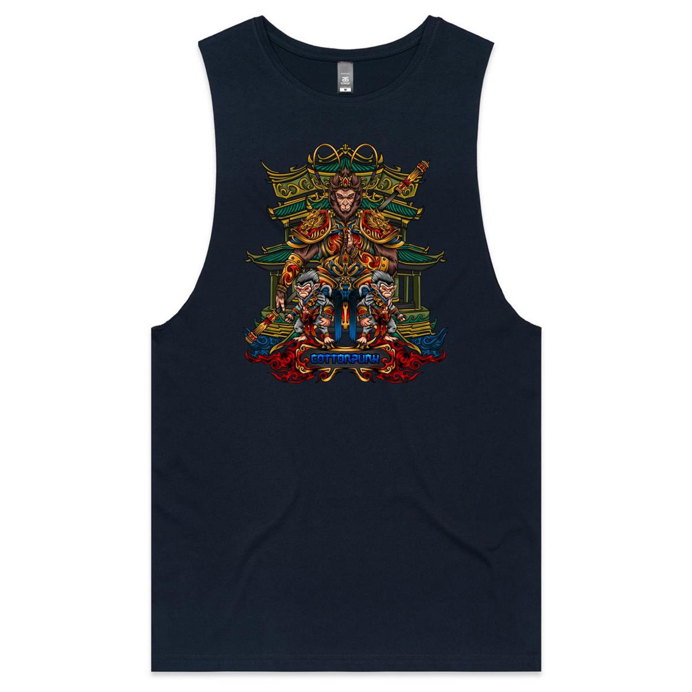 MONKEY KING - Mens Sleeveless T-Shirt - FRONT PRINT