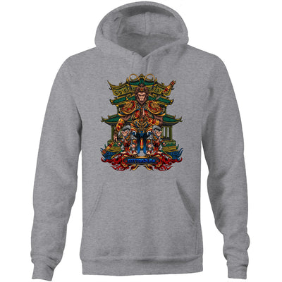 MONKEY KING - Mens Pocket Hoodie - FRONT PRINT