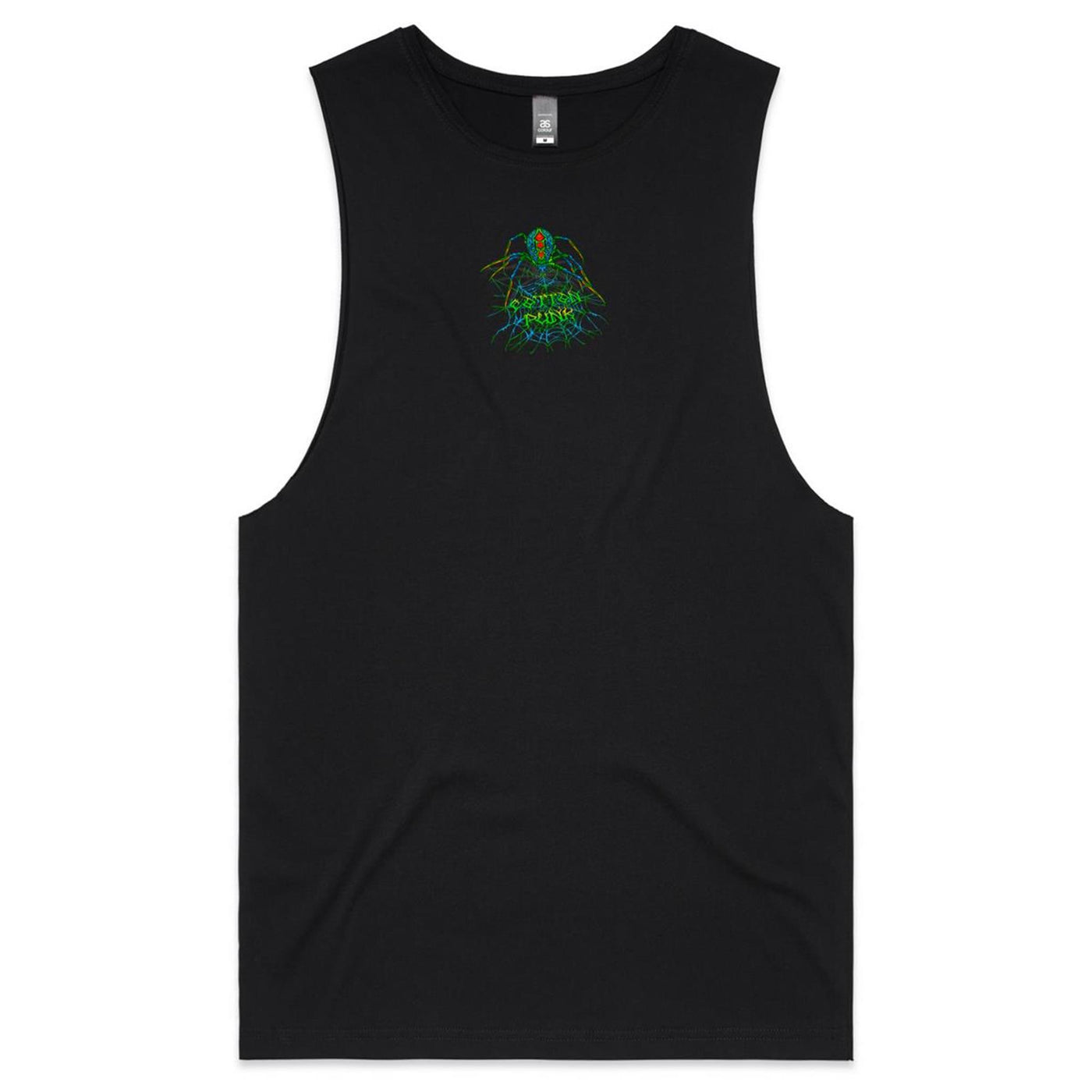 MAGIC BLACK WIDOW - Mens Sleeveless T-Shirt - BACK PRINT