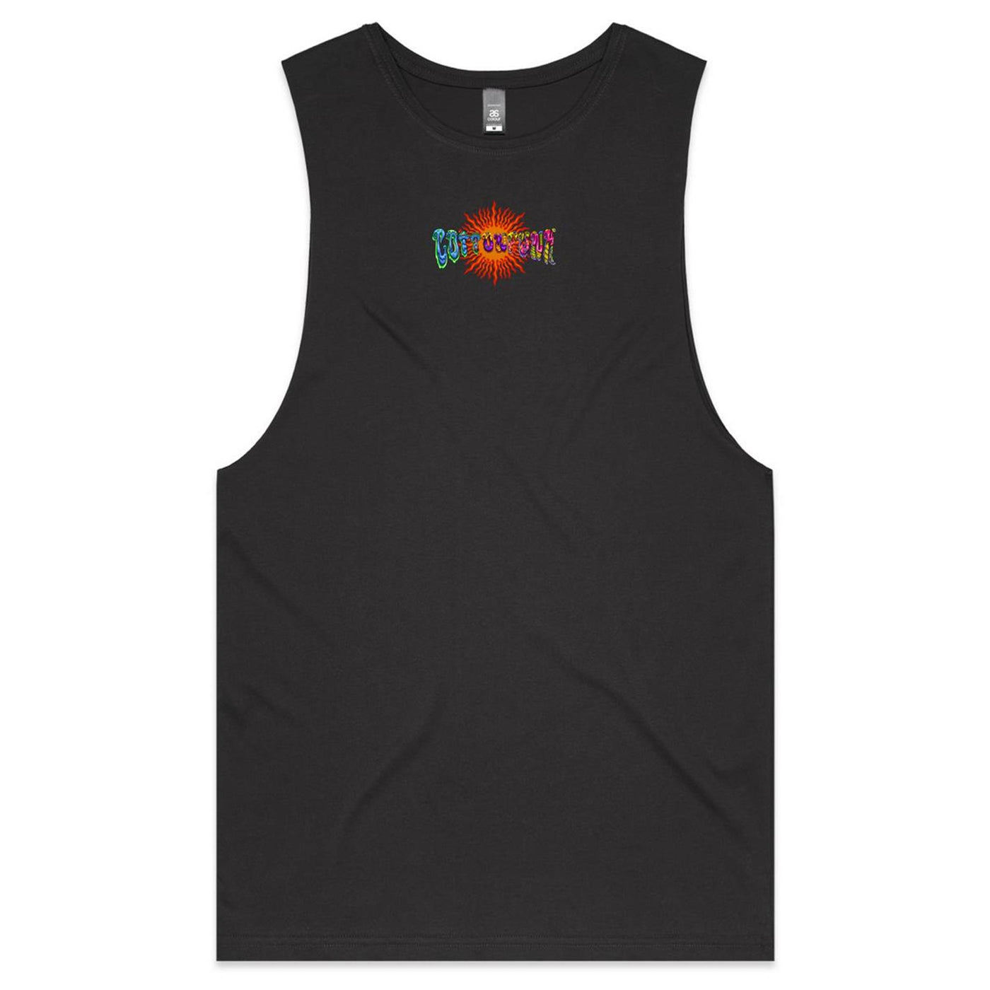 MAGIC SHROOM GOD - Mens Sleeveless T-Shirt - BACK PRINT