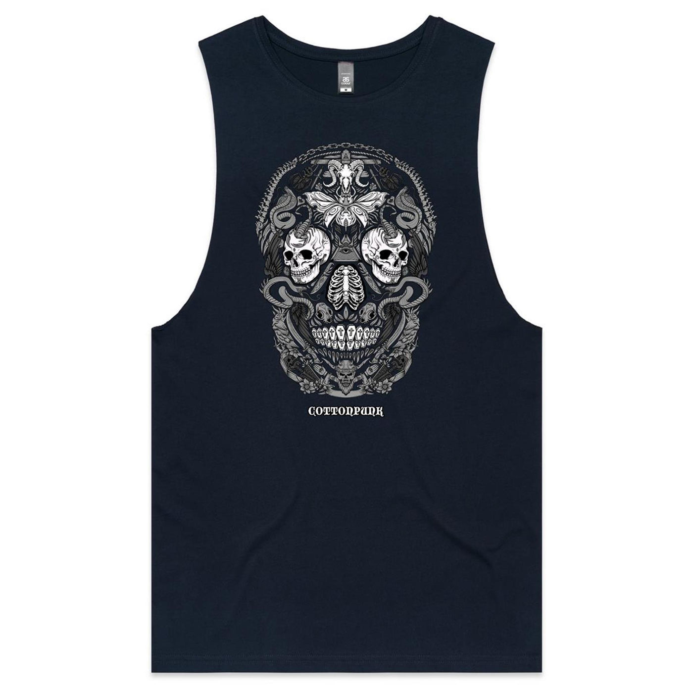 RUST IN PEACE B&W - Mens Sleeveless T-Shirt - FRONT PRINT