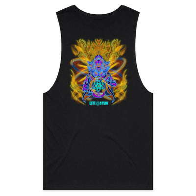 COSMIC ENERGY INFERNO - Mens Sleeveless T-Shirt - BACK PRINT