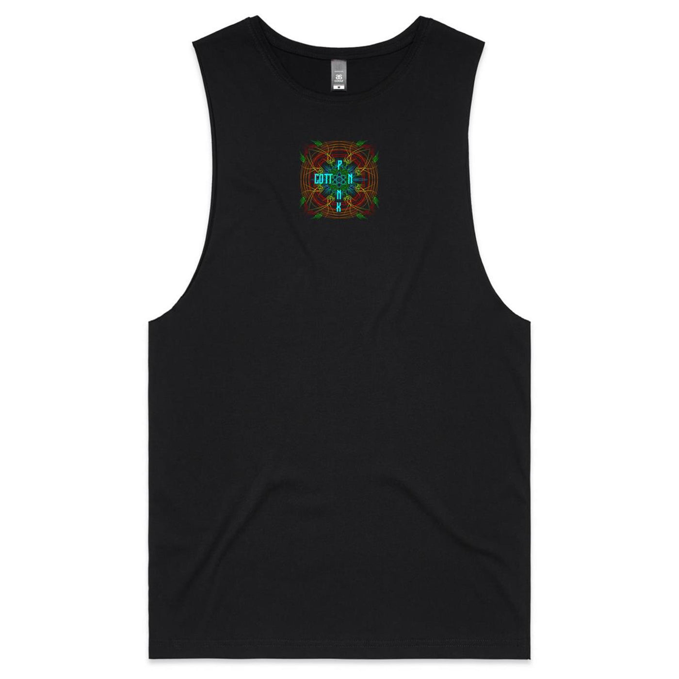 COSMIC ENERGY - Mens Sleeveless T-Shirt - BACK PRINT