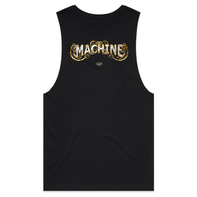 MACHINE - Mens Sleeveless T-Shirt - BACK PRINT