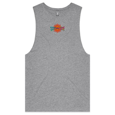 MAGIC SHROOM GOD - Mens Sleeveless T-Shirt - BACK PRINT