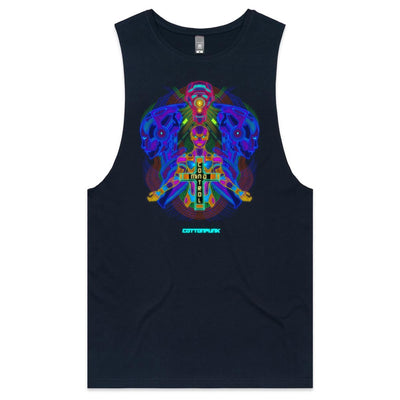 MIND CONTROL - Mens Sleeveless T-Shirt - FRONT PRINT