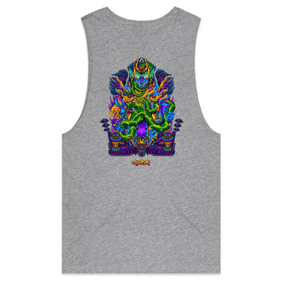 TWISTED SNAKE GOD - Mens Sleeveless T-Shirt - BACK PRINT