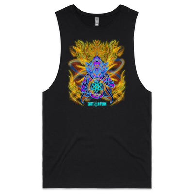 COSMIC ENERGY INFERNO - Mens Sleeveless T-Shirt - FRONT PRINT