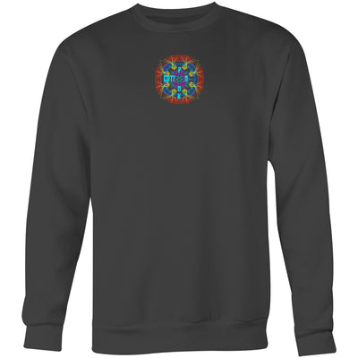 COSMIC ENERGY INFERNO - Mens Sweatshirt - BACK PRINT