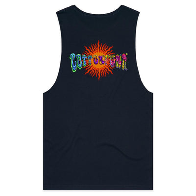 MAGIC SHROOMS - Mens Sleeveless T-Shirt - BACK PRINT