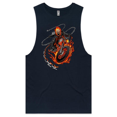 DEATH RIDER - Mens Sleeveless T-Shirt - FRONT PRINT