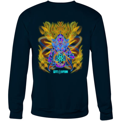 COSMIC ENERGY INFERNO - Mens Sweatshirt - BACK PRINT