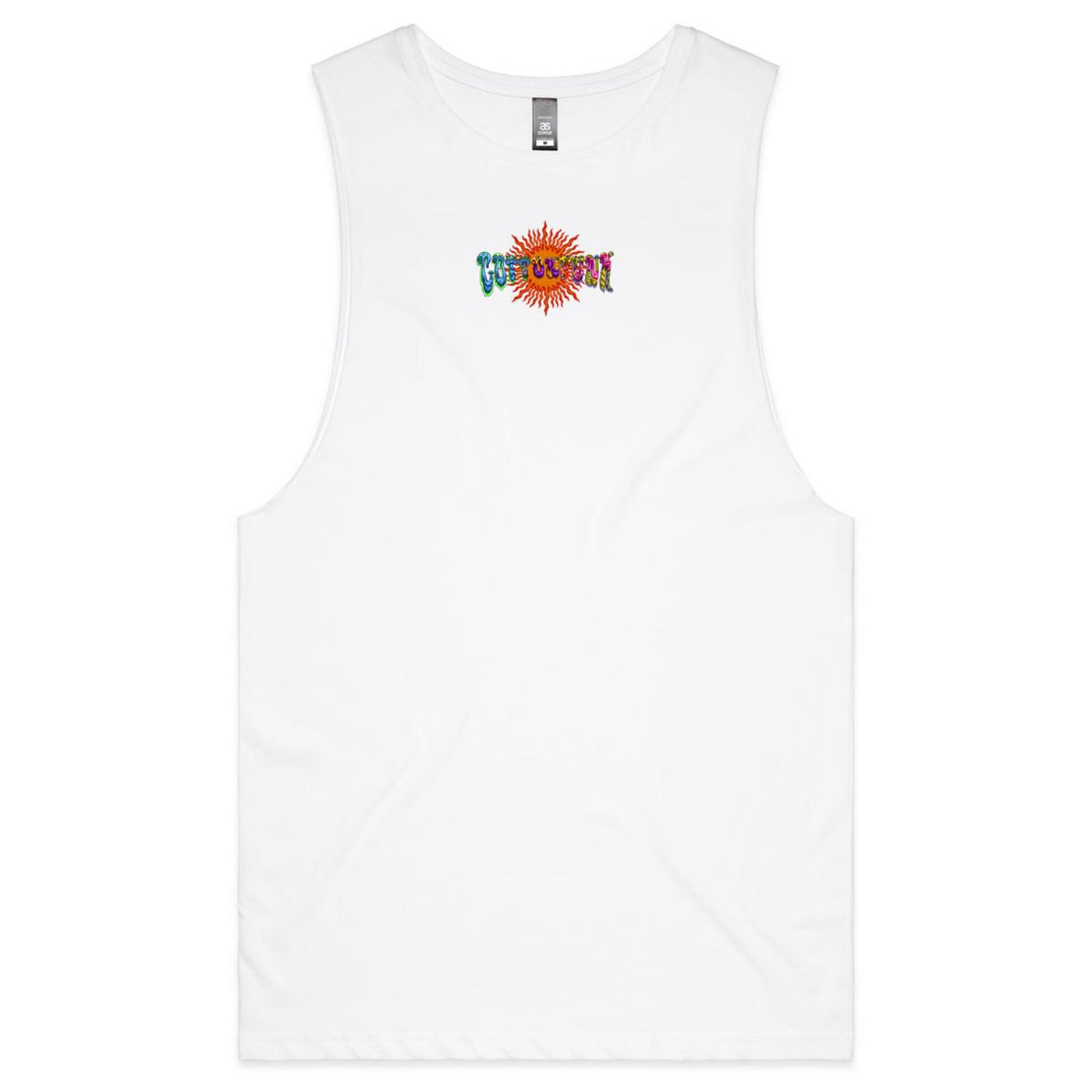 MAGIC SHROOM GOD - Mens Sleeveless T-Shirt - BACK PRINT