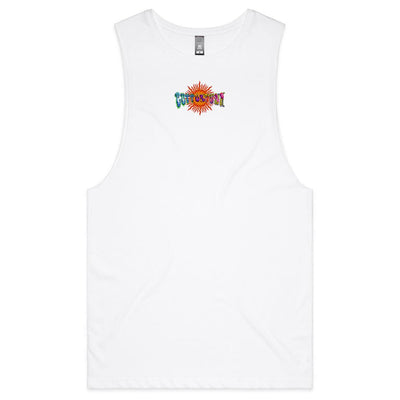 MAGIC SHROOM GOD - Mens Sleeveless T-Shirt - BACK PRINT