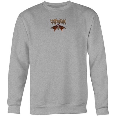 DEATHMOTH KING - Mens Sweatshirt - BACK PRINT