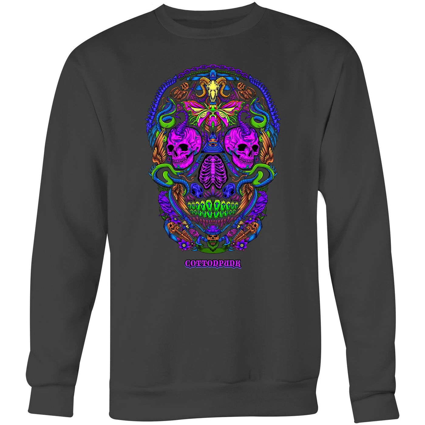 RUST IN PEACE PSYCHO - Mens Sweatshirt - FRONT PRINT