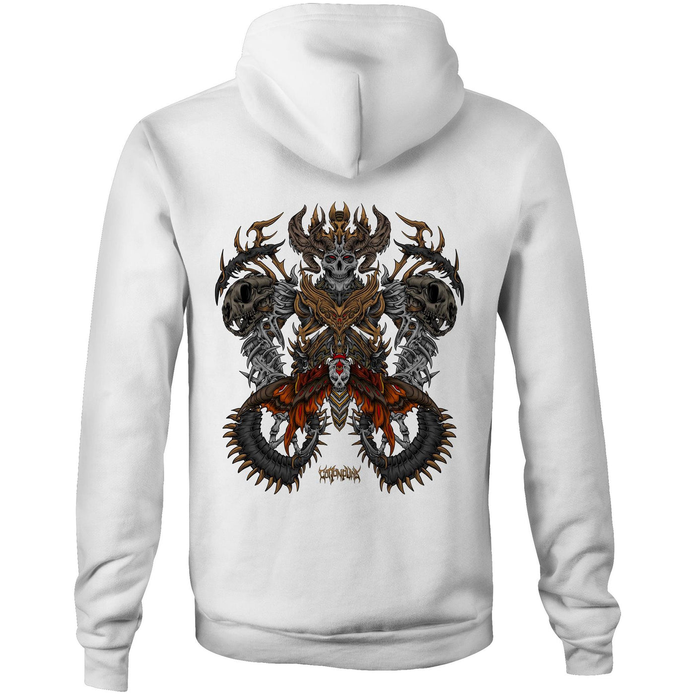 DEATHMOTH KING - Mens Pocket Hoodie - BACK PRINT