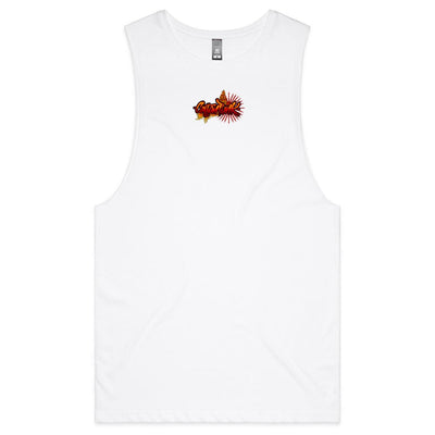 BURNING SUN GOD - Mens Sleeveless T-Shirt - BACK PRINT