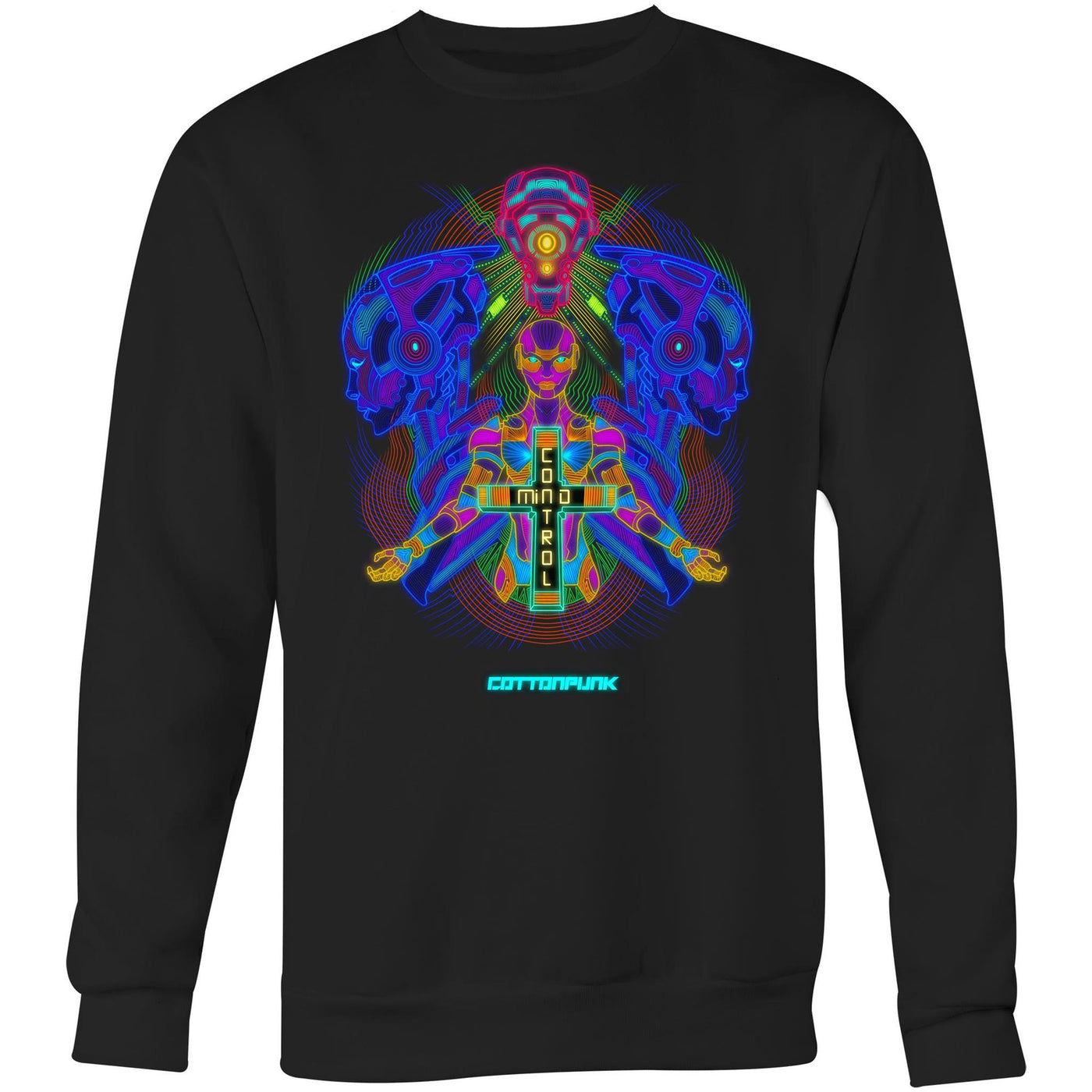 MIND CONTROL - Mens Sweatshirt - FRONT PRINT