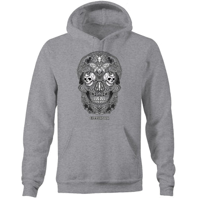 RUST IN PEACE B&W - Mens Pocket Hoodie - FRONT PRINT