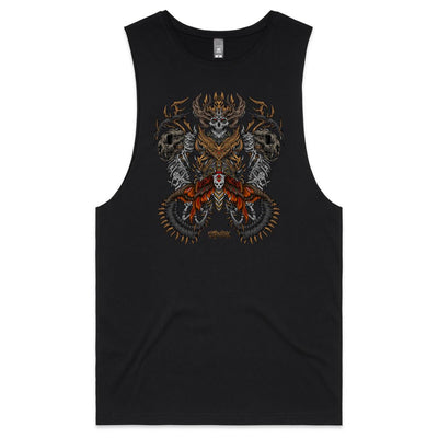 DEATHMOTH KING - Mens Sleeveless T-Shirt - FRONT PRINT