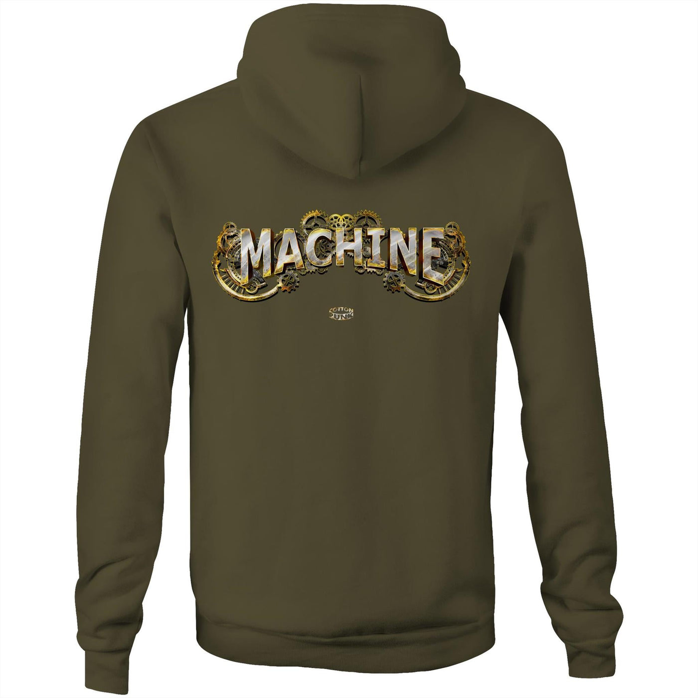 MACHINE - Mens Pocket Hoodie - BACK PRINT