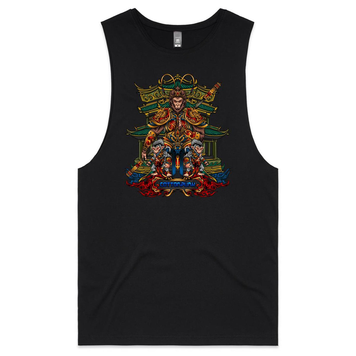 MONKEY KING - Mens Sleeveless T-Shirt - FRONT PRINT