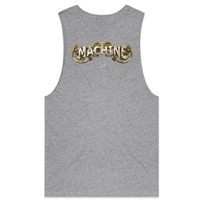 MACHINE - Mens Sleeveless T-Shirt - BACK PRINT