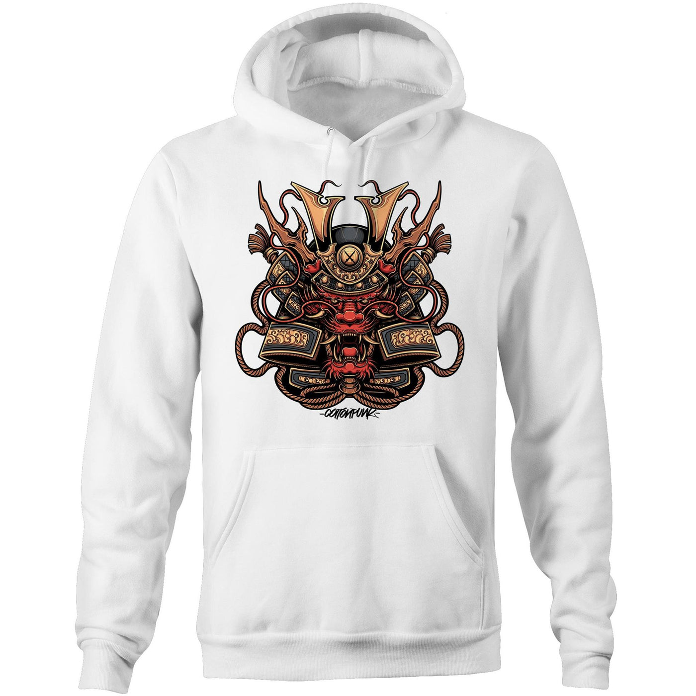 SPIRIT DRAGON - Mens Pocket Hoodie - FRONT PRINT