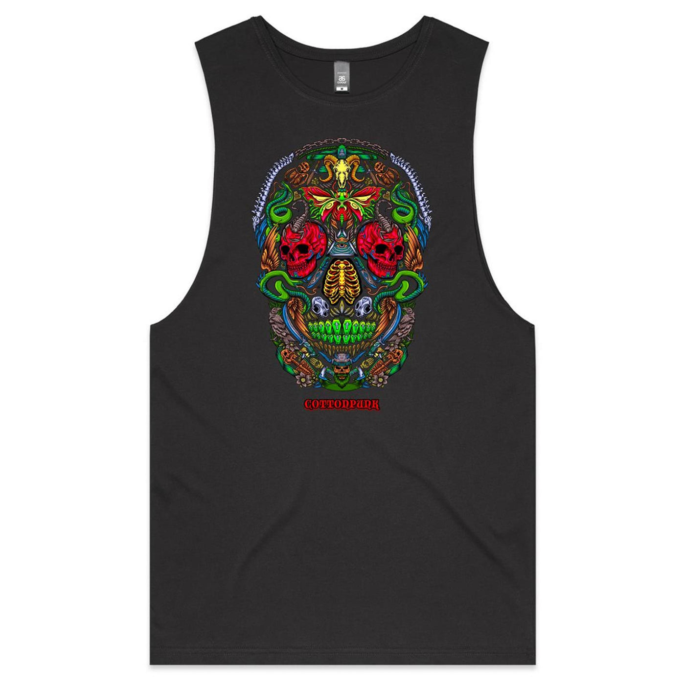 RUST IN PEACE - Mens Sleeveless T-Shirt - FRONT PRINT