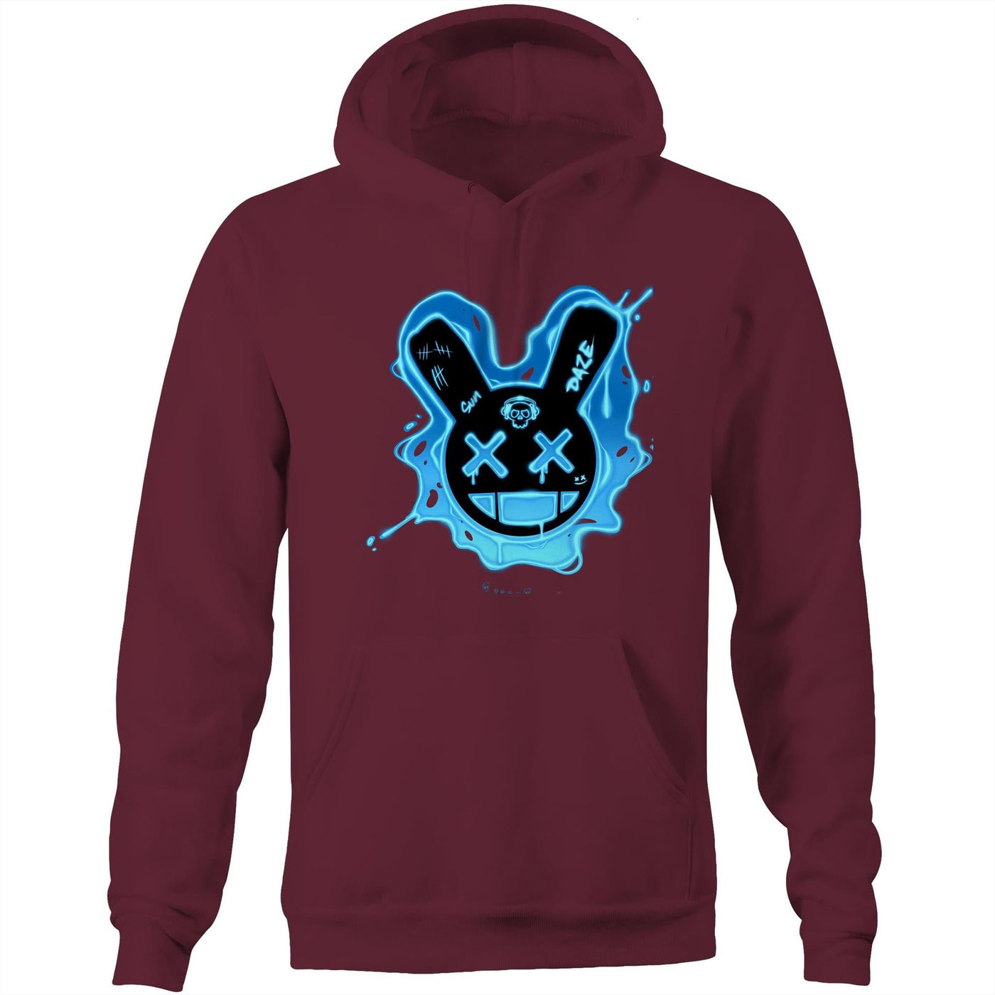 SUNDAZE (B) - Mens Pocket Hoodie - FRONT PRINT