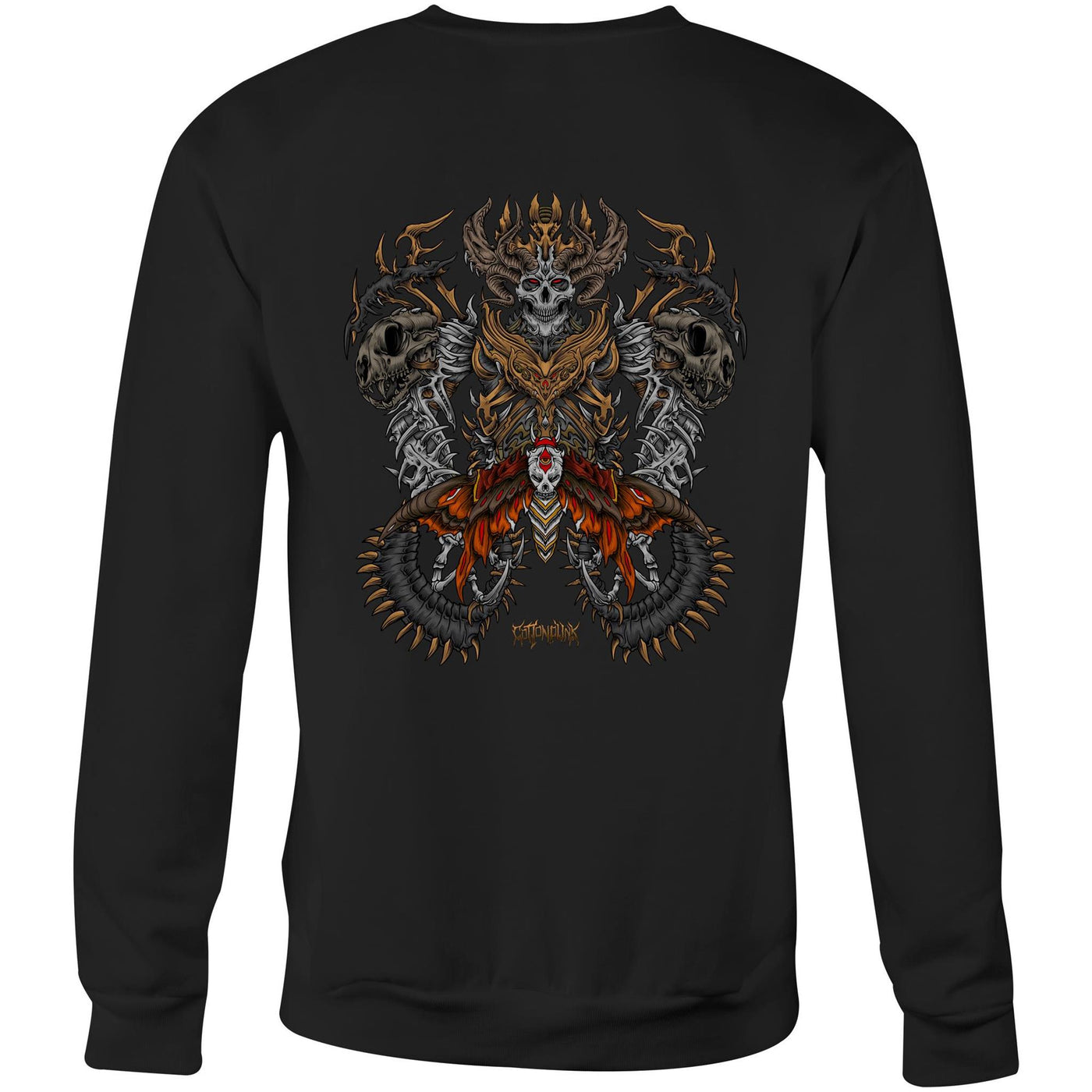 DEATHMOTH KING - Mens Sweatshirt - BACK PRINT