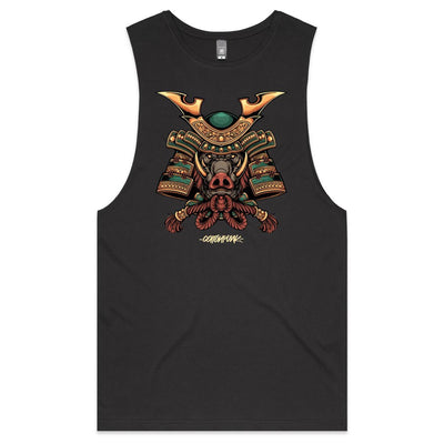 SPIRIT BOAR - Mens Sleeveless T-Shirt - FRONT PRINT