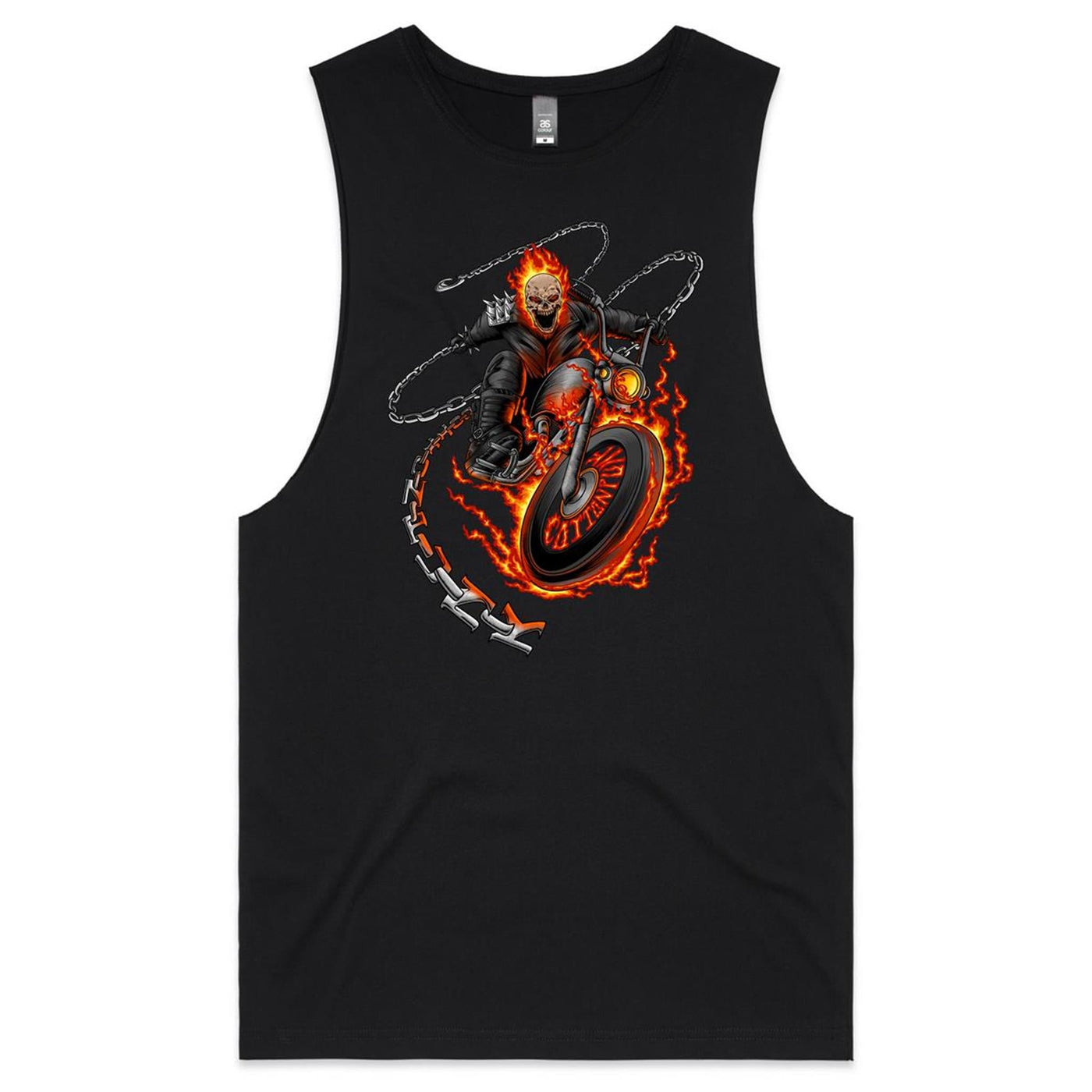 DEATH RIDER - Mens Sleeveless T-Shirt - FRONT PRINT